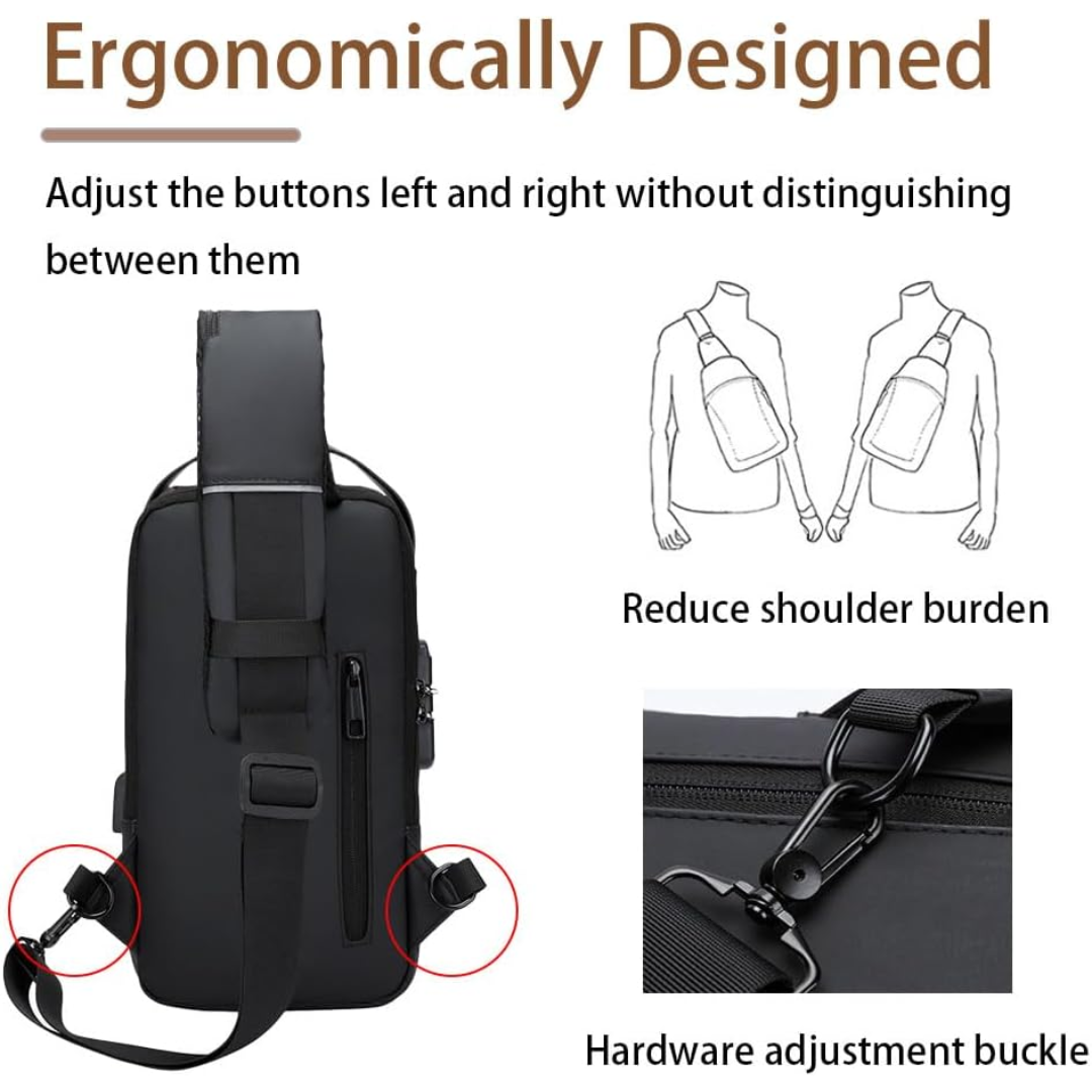 MOCHILA ANTIRROBO CON PUERTO USB