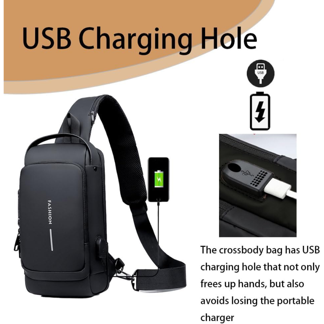 MOCHILA ANTIRROBO CON PUERTO USB