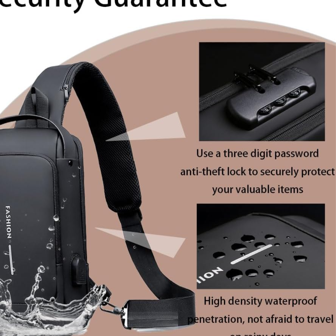 MOCHILA ANTIRROBO CON PUERTO USB